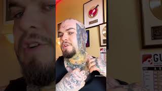 Removing my second skin wrap on my new neck tattoo!