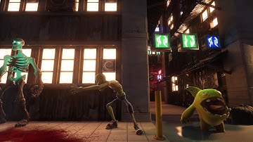 ZOMBIE WALKS AROUND - Unreal Challenge : Creep It Real