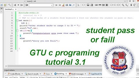 c  program to read marks of student  keyboard & find out whether the student is pass or fail. #pps