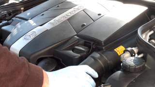 How to remove cover from a Mercedes-Benz engine