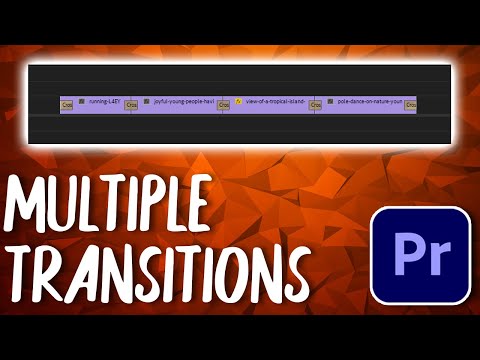 How to Add Transitions to Multiple Clips at Once in Premiere Pro