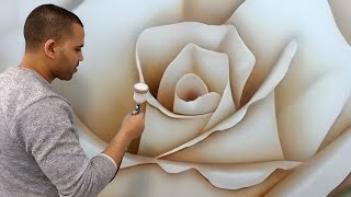 اكتشف كيفية رسم الوردة بطريقة مذهلة بشكل غير متوقع !