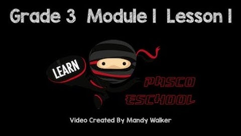 Grade 3 Module 1 Lesson 1 Concept Development