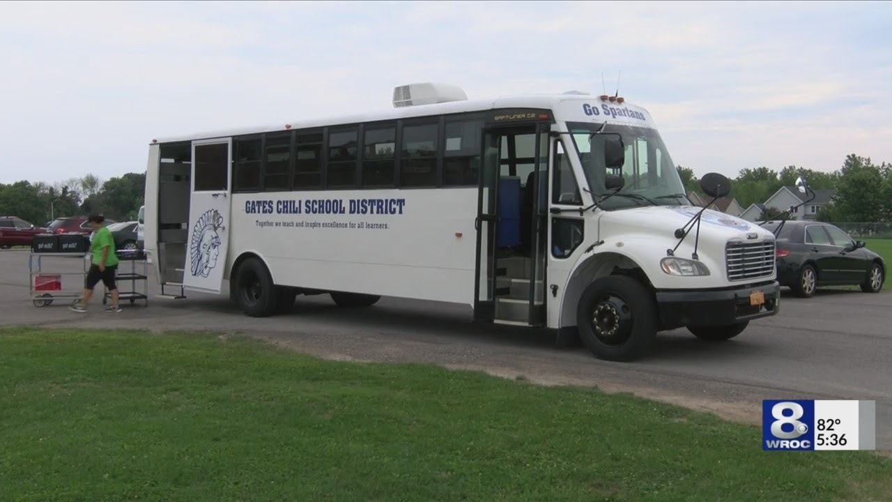 GatesChili CSD uses school bus to serve up meals for kids YouTube