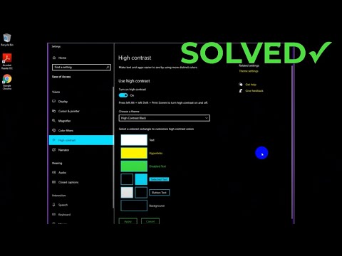 High Contrast Theme in Windows 10 | APTeck Tutorials