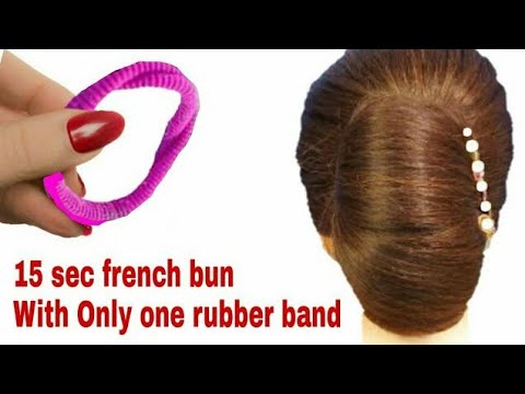 New classic french bun hairstyle for girls