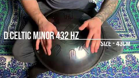 Relax music tongue drum 432hz. D Celtic minor (tank drum, steel tongue drum,глюкофон)