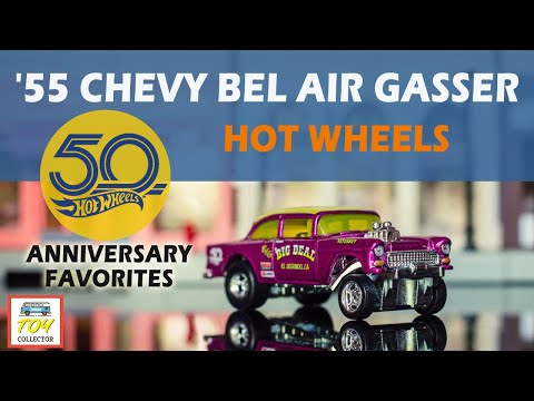 hot wheels 50th anniversary 55 chevy bel air gasser