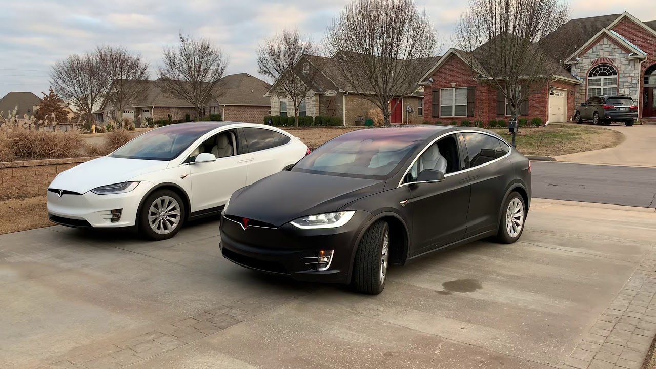Tesla Model X Christmas light show YouTube