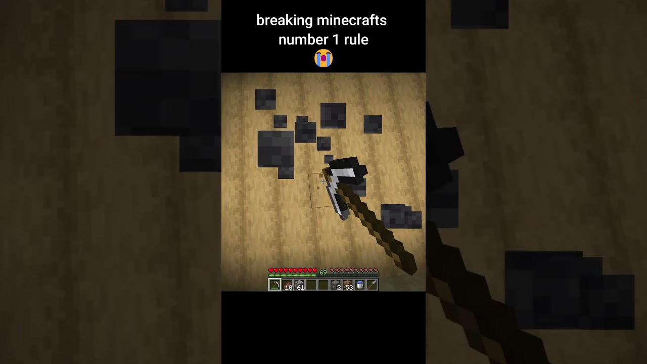 не нарушайте правило номер 1 Minecraft