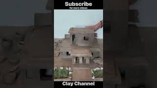 Clay House | miniature clay house | diy how to build clay house | amazing clay house | kitchen set