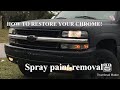 Removing spray paint from chrome SUPER EASY