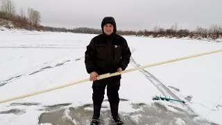 Как Быстро и Легко Протянуть Шнур подо Льдом! ВСЕ ТОНКОСТИ Протяжки шнура! Рыбалка на Сети!