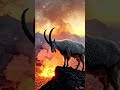 Mountain Goat Climbing skill for sand #wildlife #shortvideo