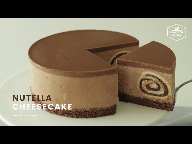 롤케이크가 쏙! 누텔라 치즈케이크 만들기 : Nutella Cheesecake Recipe : ヌテラチーズケーキ | Cooking tree