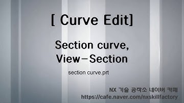 2-9 NX Section curve,View section