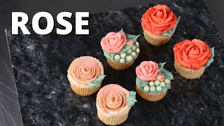 How to make a Buttercream rose cupcake set  [ Cake Decorating For Beginners ] by Cake Decorating School 2,263 views 4 weeks ago 29 minutes