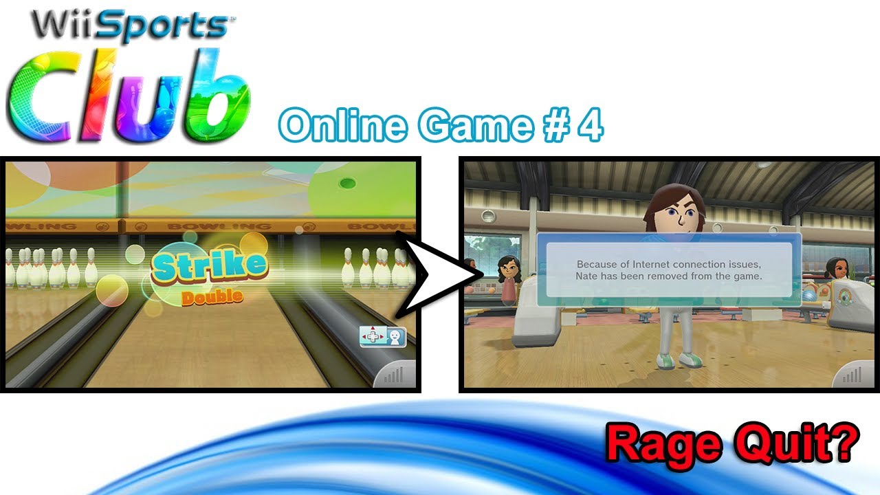 Wii Sports Club ᴴᴰ - 【BOWLING】 Online Game # 4 - Rage Quitter?