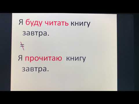 Будущее время глаголов совершенного и несовершенного вида