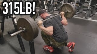 315LB SINGLE LEG SQUAT! | LEG DAY FULL ROUTINE