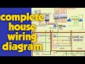 Complete house wiring diagram  wiring of distribution box with rcd mccb elcb for house