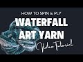 How to spin waterfall art yarn yarn angora wool create art homestead traditional howto