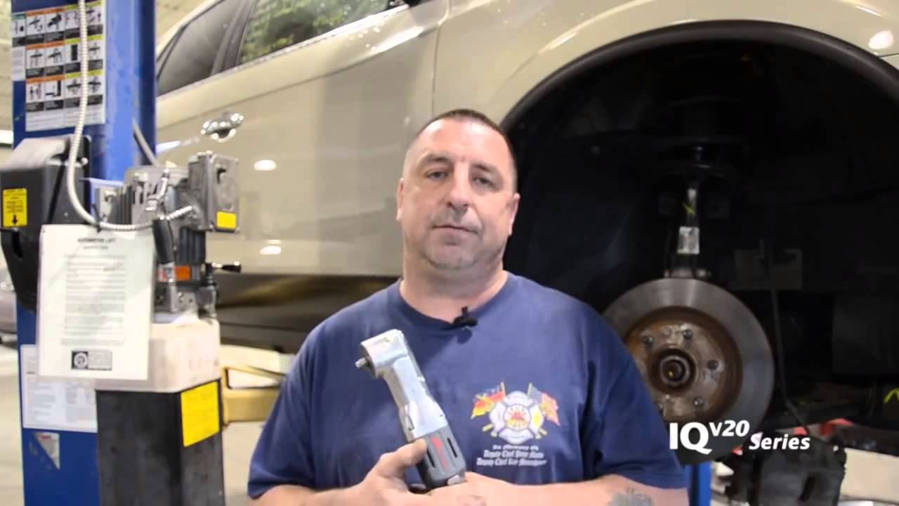 Ingersoll Rand IQv20 20v right angle Impactool W5330 - YouTube
