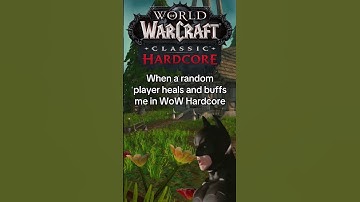 When a random player heals and buffs me in WoW Hardcore #worldofwarcraft #warcraft #mmorpg #shorts