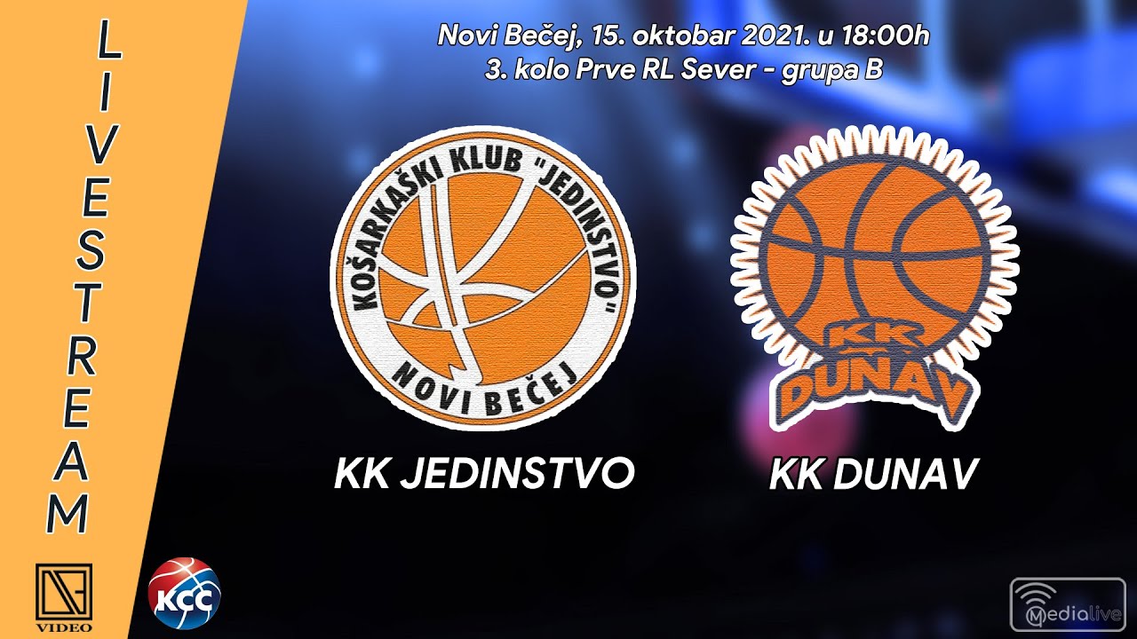 [15.10.2021.] KK "JEDINSTVO" Novi Bečej - KK "DUNAV" Apatin (Full match Livestream)