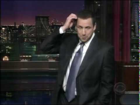 Sandler Monologue on David Letterman (as requested)