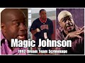 Magic johnson 1992 dream team scrimmage heee heee  w mrphootball