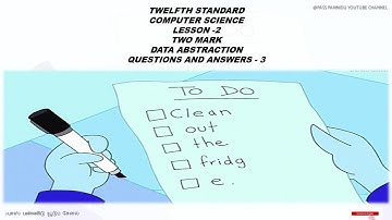 12 COMPUTER SCIENCE ENGLISH MEDIUM TWO MARK QUESTION ANSWER -4 VIDEO CHAPTER-2 FUNCTIONS