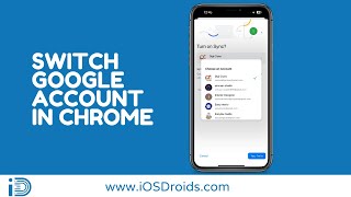 how to switch google account on chrome(iphone)?