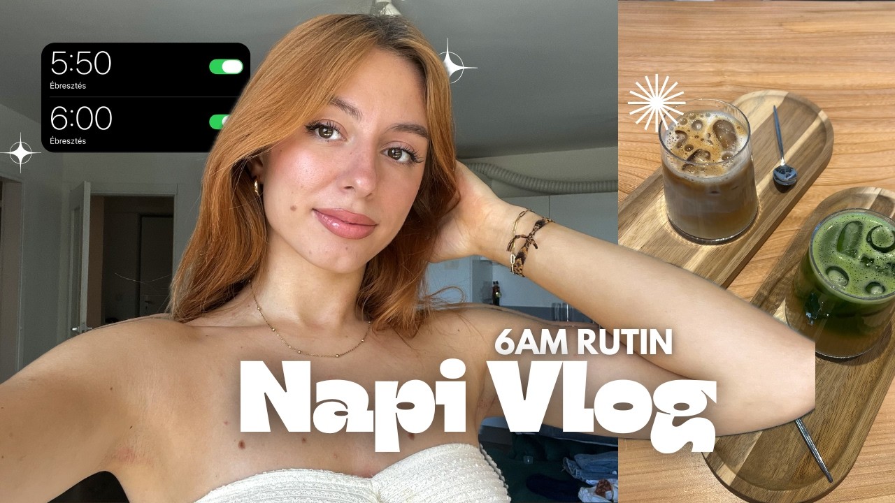 Napi Rutin NAPI VLOG☀️🧘🏼♀️ - 6AM rutin, kondi, főzés, unboxing - YouTube