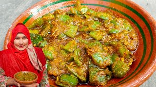 Besan Wali Shimla Mirch In My Kitchen Village Style / by Desi Village Foods