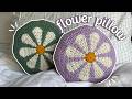 Cute Crochet Flower Pillow/Cushion Tutorial