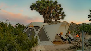 Scenic camping in a new Snow Peak tent | Living Shell Pro, IGT