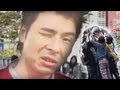 原宿駅にフラッシュ・モブで黒山の人だかりを作れ|Flash mob!!