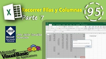 Recorrer Filas y Columnas Parte 7 | VBA Excel 2016 #95