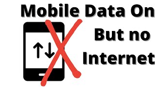 Fix for Mobile data is on but no internet | No internet Fix