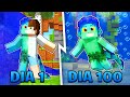 100 DIAS COMO LUCA no MINECRAFT!