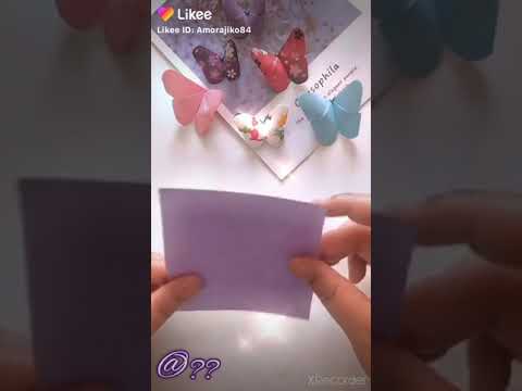 ساخت پروانه کاغذی میتونید برای دکوراسیون اتاقتون هم استفاده کنید
