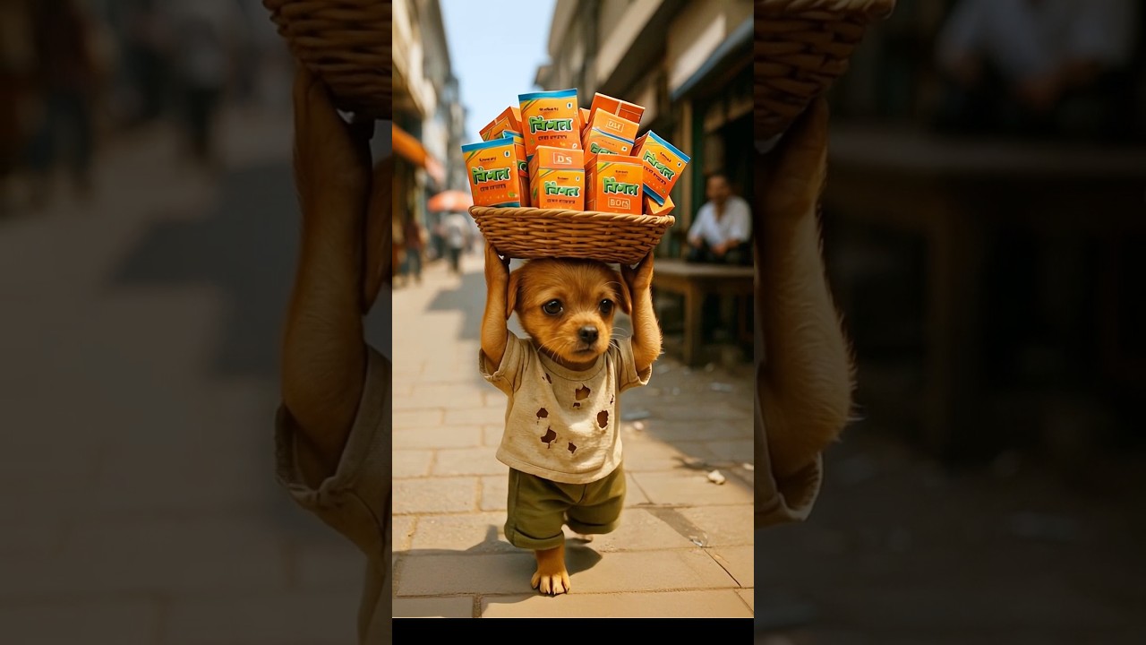 The poor puppy didn't have cash to buy gutka so, his rich friends making fun of him #animahal