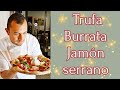 Pizza de Trufa Burrata y Jamón