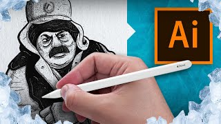 How to turn a Procreate Drawing into Vector Graphic using Adobe Illustrator.