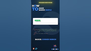 How to make badge corner ribbon - v16 #html #tailwindcss #css #javascript #webdesign