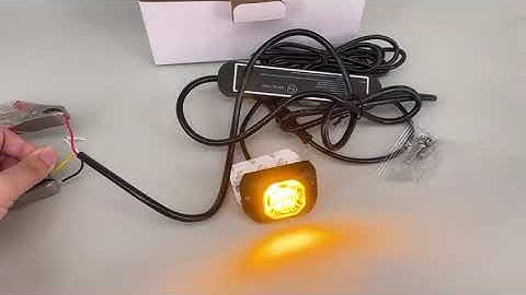 Emergency Vehicle Amber LED Surface Mount Sync 26 Flashing Waterproof LED Hideaway Strobe