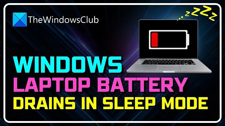 How to Fix LAPTOP BATTERY Drains in Sleep Mode? | Laptop Battery Drains When Closed [FIXED]