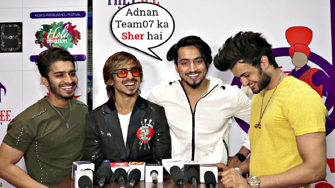 Team 07 Interview At Rang Lagaya Tune Song Launch | Mr Faisu, Adnaan Shaikh, Hasnain, Shadan, Faiz