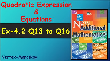 Quadratic Expression & Equations;Quadratischer Ausdruck & Gleichungen;चतुर्भुज अभिव्यक्ति और समीकरण